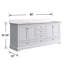 Meuble-lavabo à double cuve 80 po x P 22 po avec plateau en marbre de culture