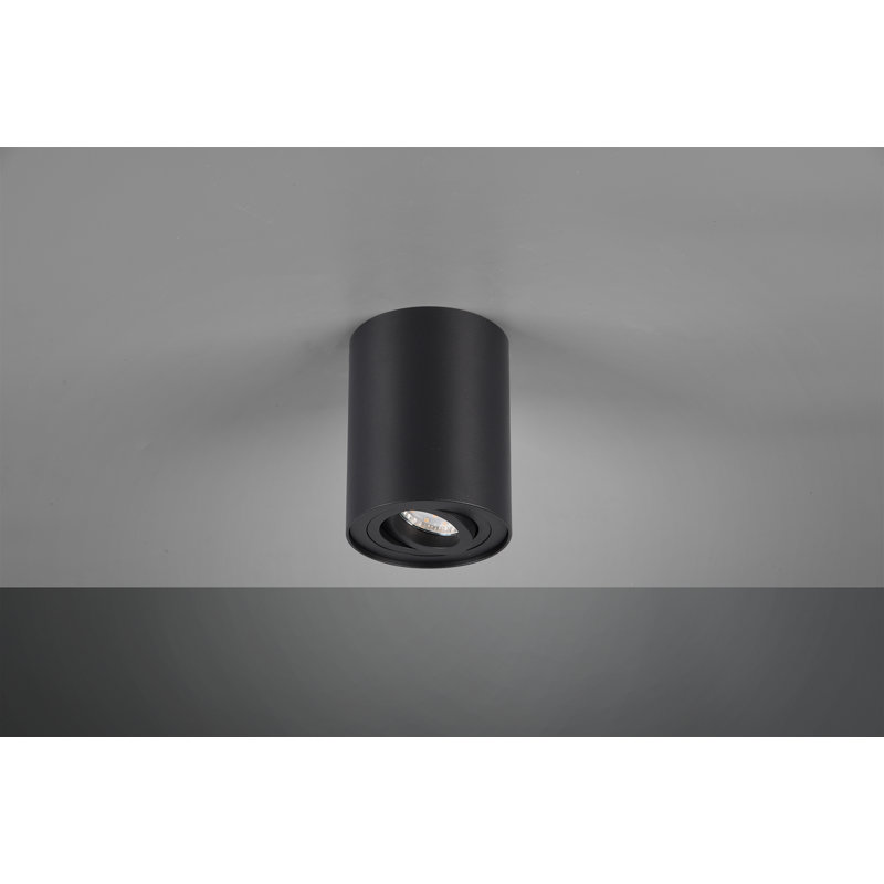 Dewitt 1-Light Flush Mount, Matte Black