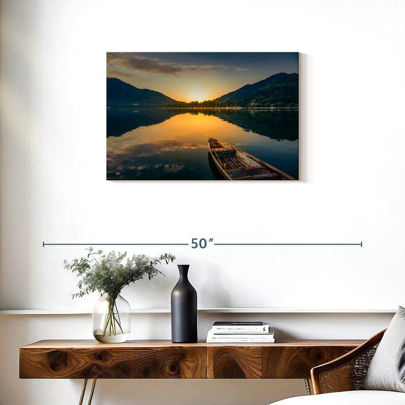 Paysage de lac Alvord Sunset, H 20 po x l 30 po