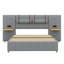 Queen-Sized Upholstered Platform Bed With Two Outlets And USB Ports On Each Side-1350045060