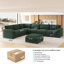Hardesty 112.32 " Corduroy L-Shaped Sectional with Ottoman-1552342510