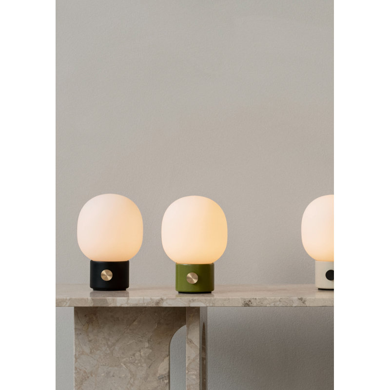JWDA LED Table Lamp, Black Marble, 11.4" H x 6.7" W