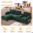 Naomi 104.72"W Modular Corduroy Sectional, LAF, RAF, Console Box, USB Charge, Cup Holders, Storage Ottoman-2026357524