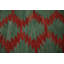 Tapis turc vert en laine vert moderne 11 x 14