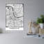 Nashville City Street Map Abstract Contemporary Architecture City Wall Art Print 1 Piece Wrapped Canvas Wall Art-21085409