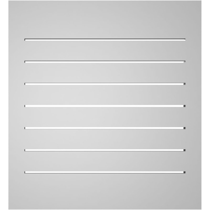 Évent à pignon fonctionnel en uréthane rectangulaire à fixation en surface, brun clair apprêté, H 26 po x l 24 po x P 1,5 po
