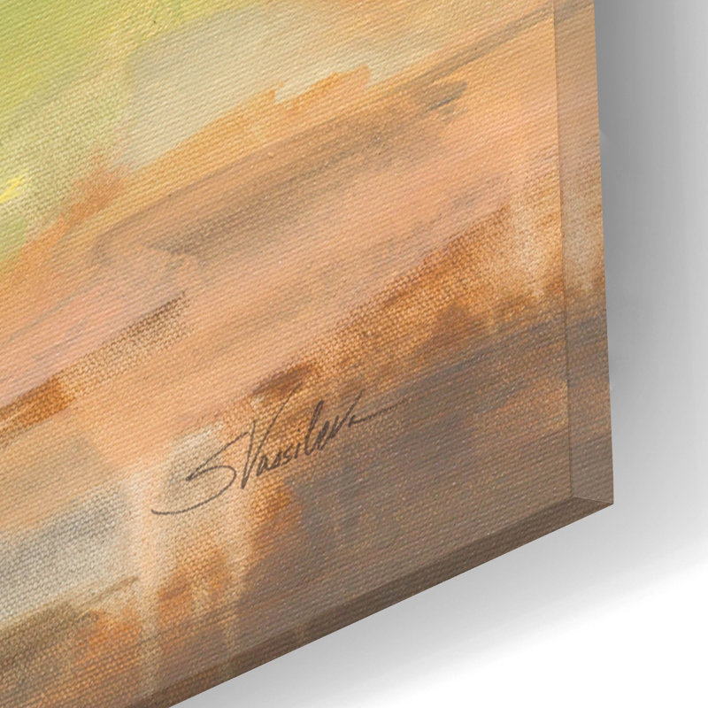  «Light Summer Rain 2» par Silvia Vassileva, art mural en verre acrylique, 12 po x 16 po