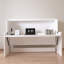 Lit simple extra-long blanc