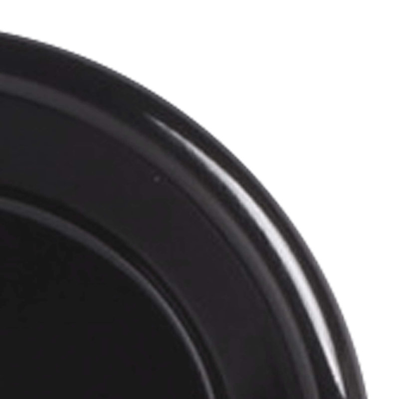 Desserte en mélamine, Noir, H 1,63 po x l 3,25 po x P 3,25 po