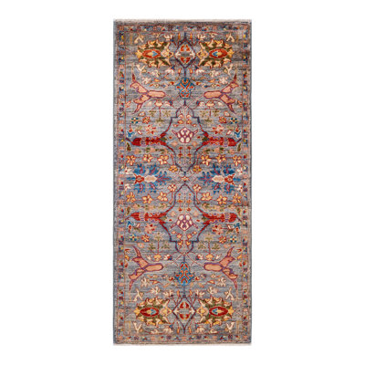 One-of-a-Kind 4' 10" X 2' 0" 2000's Runner Wool Area Rug in