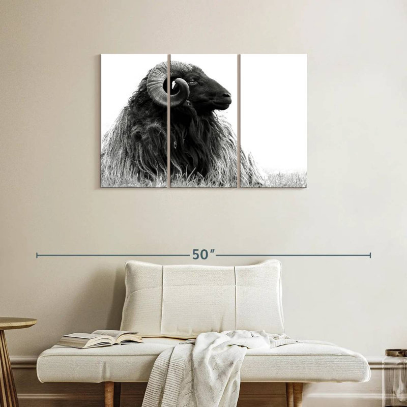 Bighorn Ram, 24" H x 38" W
