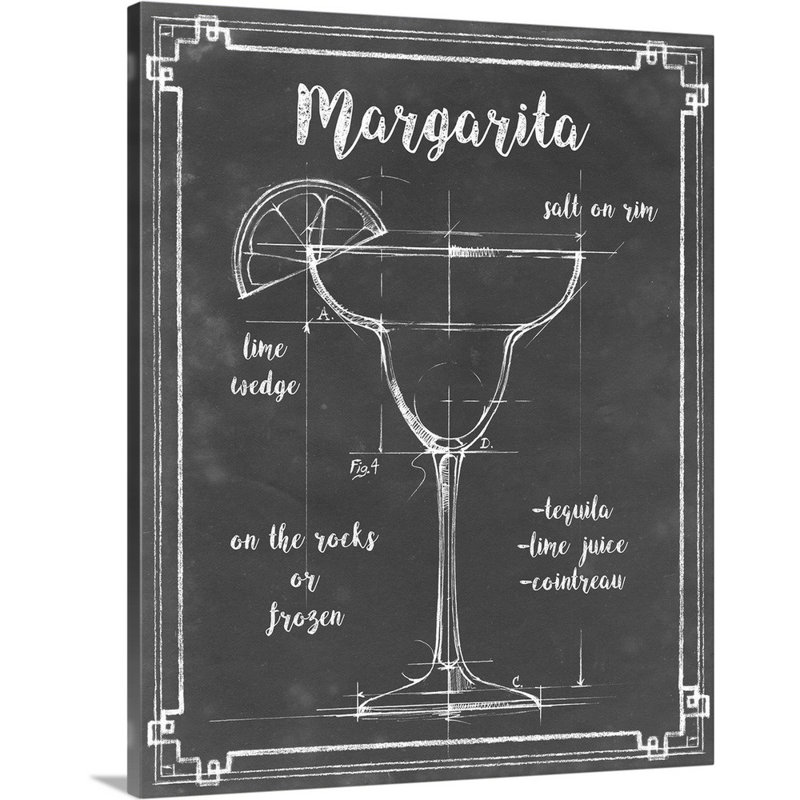 Mixology VI - Impression sur toile, Toile tendue, H 20 po x l 16 po x P 1,25 po