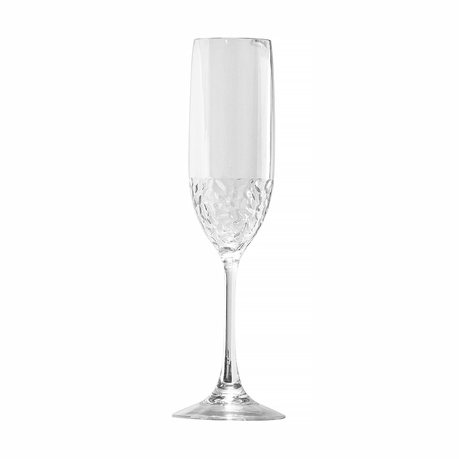 Gold Crackle Champagne Flute Glass (6 oz)