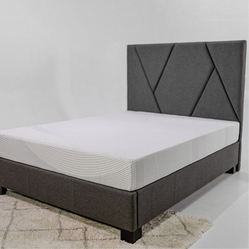 Lit double en mousse viscoélastique de refroidissement pleine grandeur - Améliore la fonction respiratoire avec un bon matelas de 8 pouces à circulation d'air, réduit le stress sur le corps pour un meilleur sommeil