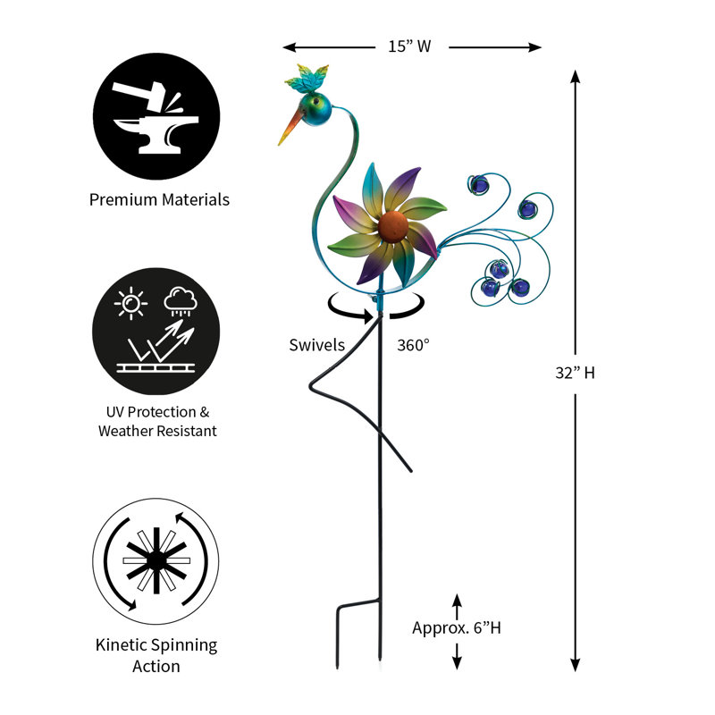 Aaden Metal Animals Garden Stake