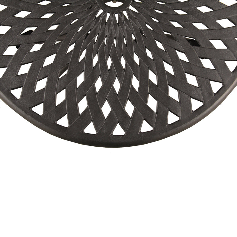 Hufford 2 - Person Patio Dining Set Umbrella Hole Included Round Table