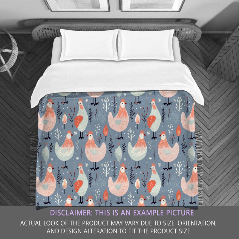 Nature ChickenAlexea Bedding, Queen Comforter