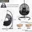 Charmante chaise suspendue en osier pour toutes les occasions, améliorant vos loisirs