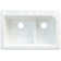 Radius 33'' L Drop-In Double Bowl Granite Kitchen Sink