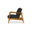 Chaise longue en cuir véritable de 68,58 cm de large Craftsman-460655457-460655486