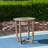 Rustic 27.5'' Wood Table - Grey Elegant Design With Exotic