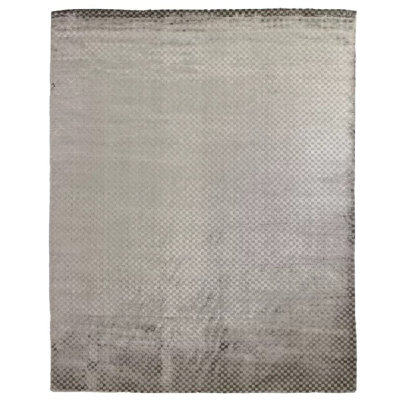 Bubble Checkered Area Rug in Dark Gray