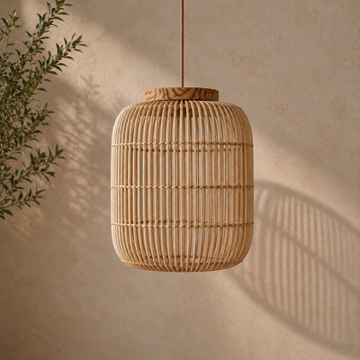 Nuella Handwoven Rattan Pendant Light Shade