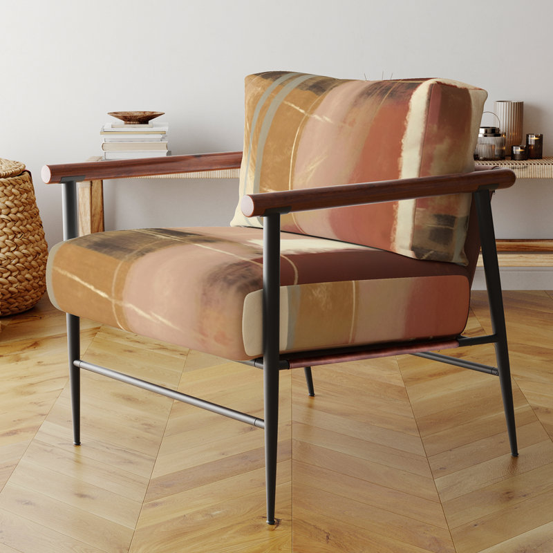 Culligan - Chaise rembourrée avec accoudoirs, Noir, noir, noir, noir