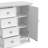 Amherst 37"W Solid Wood Transitional Storage Cabinet With 4 Drawers, Adjustable Shelves And Bronze Hardware-227490469