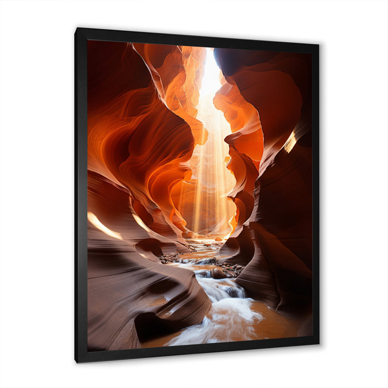Kennasyn Canyon Antelope Symphony II sur impression sur toile, Cadre simple noir, H 44 po x l 34 po x P 1,5 po