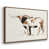 Walnut  Floater Framed Canvas