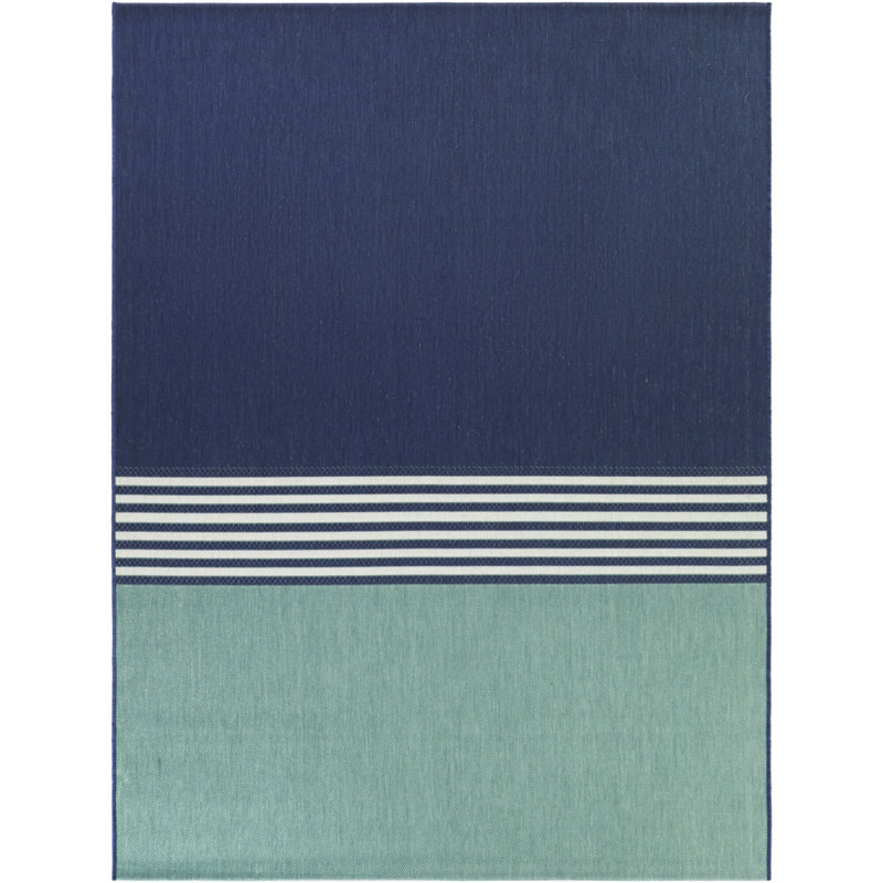 Tapis bleu Aino, 5 pi 3 po x 7 pi