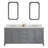 Bernardo Queen 72" Sink Carrara Engineered Marble Countertop Bath Vanity with Faucet and Mirror-600219295-600219294