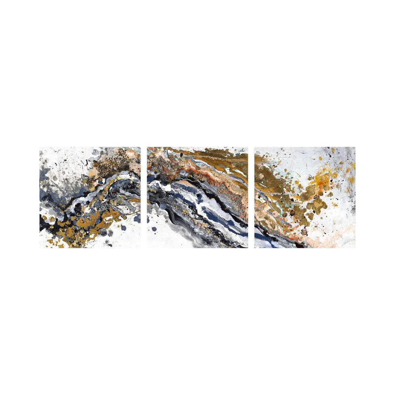 Turbulence - ensemble d'art mural sur toile tendue (ensemble de 3)