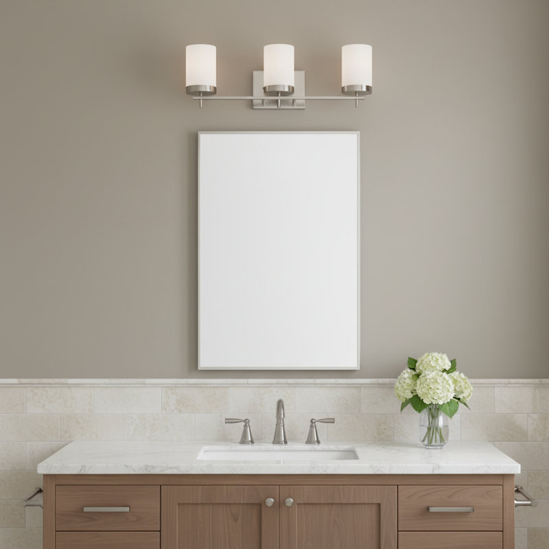 Lumière de meuble-lavabo à intensité variable, Nickel brossé, Non, 3