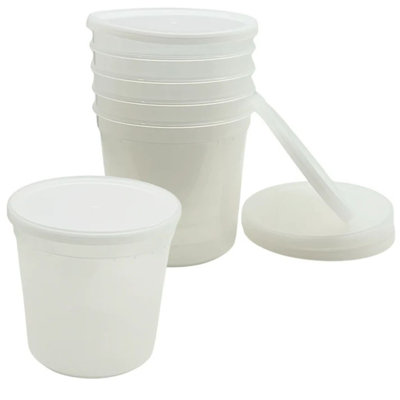 BPA-Free Deli Food Storage Containers with Lids, Microwave & Freezer Safe, 48 oz, 120 Count