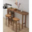Bureau moderne en pin minimaliste avec espace de rangement pour bar-126665119