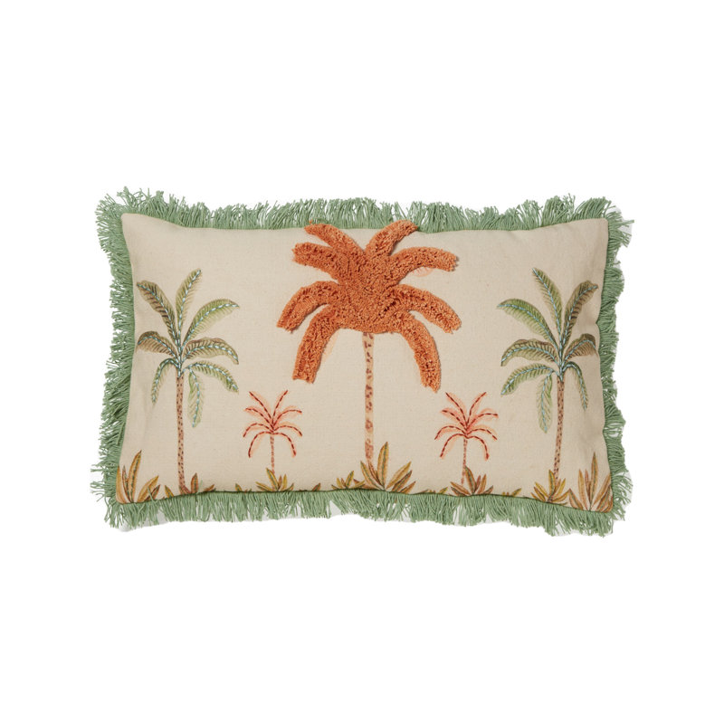 Housse et insert de coussin rectangulaire en coton Jungle Love