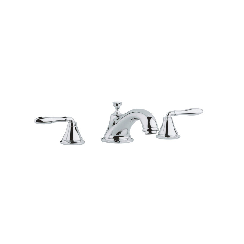 Robinet de baignoire romaine à fixation sur plateau à poignées doubles Seabury®, Nickel satiné