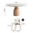 Simple Solid Wood Rock Slab Round Dining Table Sets