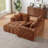 Chenille Boneless L-Shape Luxury Sectional Oversized Sofa,Mnimalist Design,Comfy Sleeper Couch For Living Room,Apartment&Reception Spaces,No Assembly Required-1463915801-1463915802