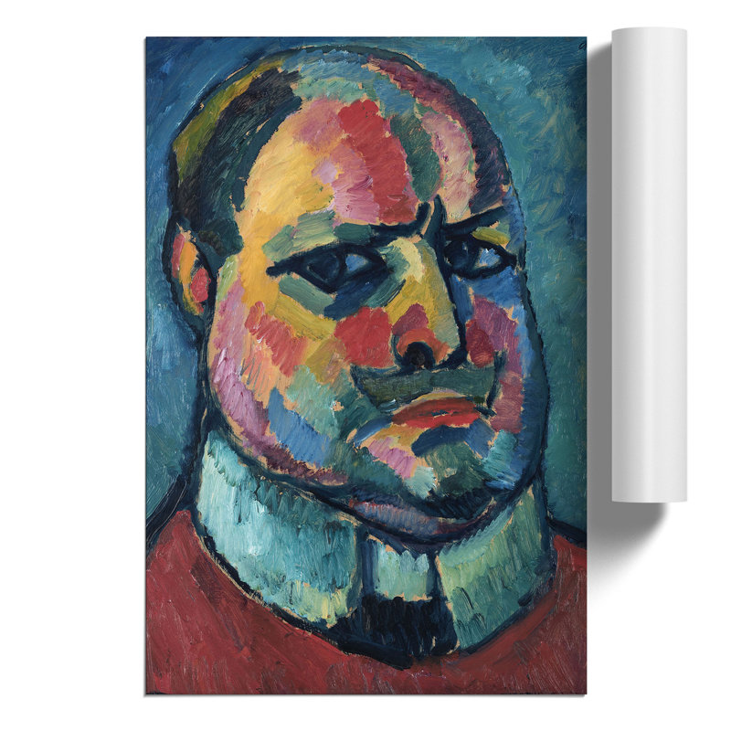 Portrait of Selbstbildnis by Alexej von Jawlensky - Frameless Print, 42cm H x 30cm W x 0.1cm D
