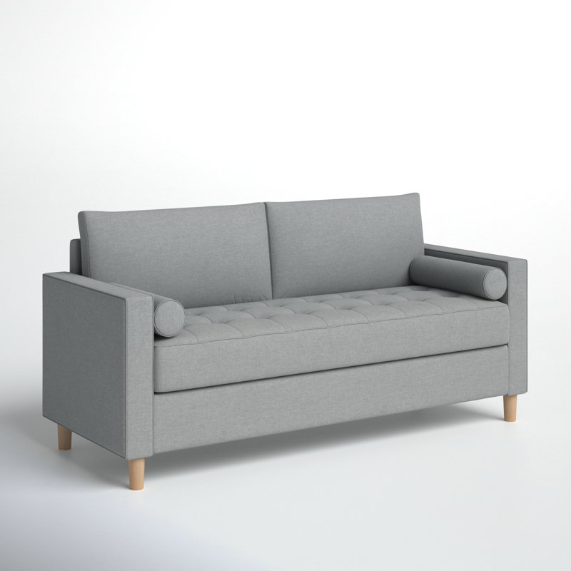 Jarrow 70'' Upholstered Sofa, Gray
