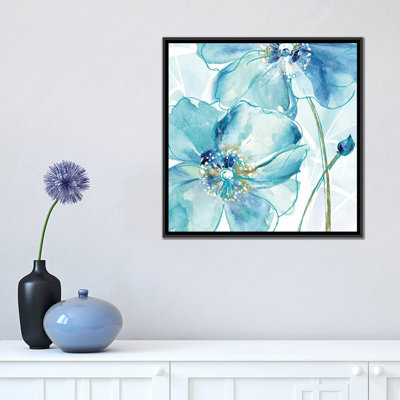 « blue spring dépilé ii », reproduction de peinture à l’aquarelle sur toile tendue