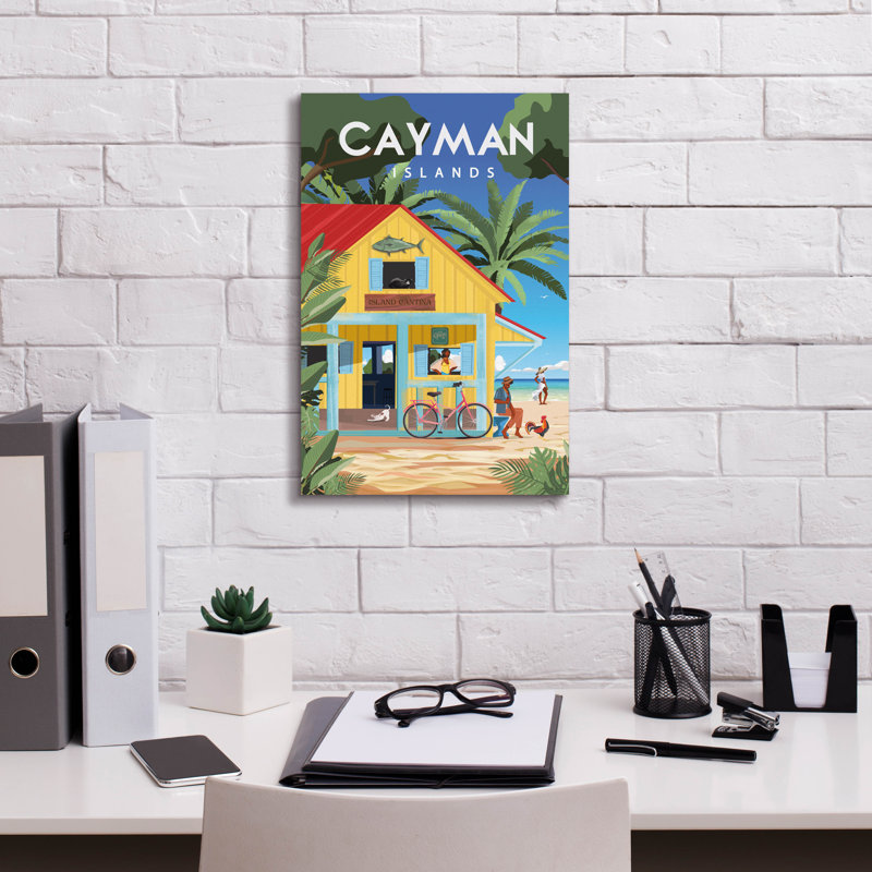 «Cayman Islands» par Omar Escalante, art mural sur toile