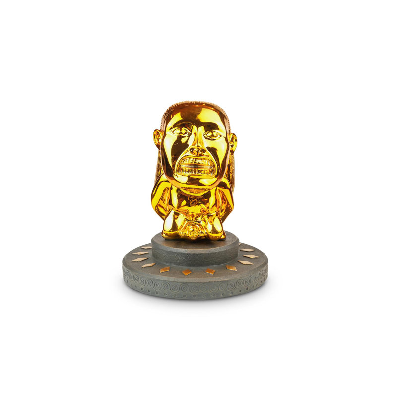 Base de statue Indiana Jones Golden Fertility Idol | Reproduction de film de qualité supérieure