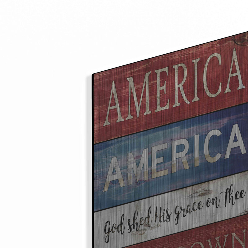 «America God Shed His Grace On Thee» par Cindy Jacobs, H 36 po x l 12 po