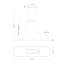 Luminaire suspendu pour îlot de cuisine 1 lumière DEL Eerie-64112500-64112502