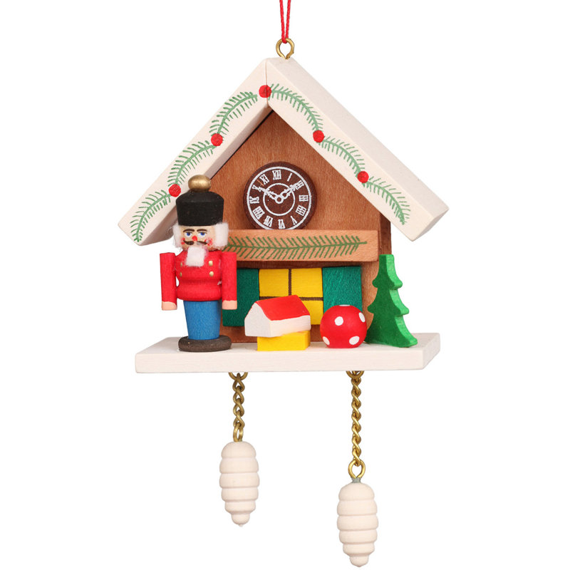 2.5'' Handmade Wood Hanging Figurine Ornament