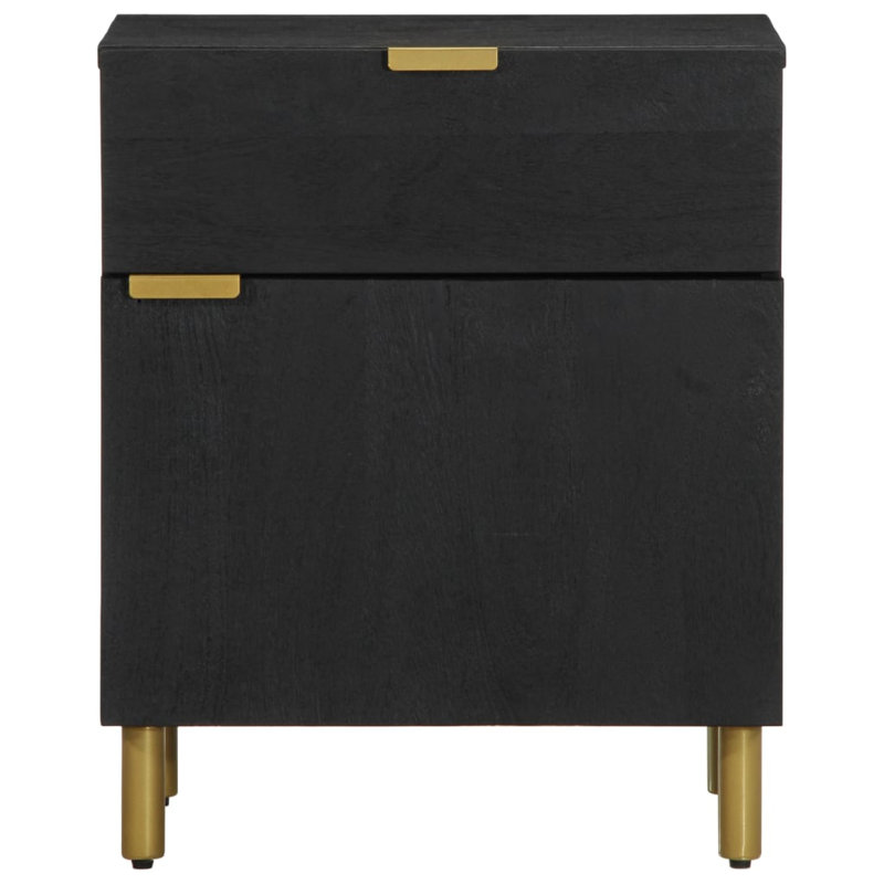 Ahlijah 50cm W Brass Bedside Table